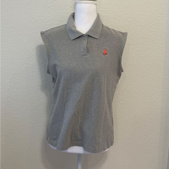 Walt Disney World Gray Sleeveless Mickey Mouse Polo Shirt - Picture 1 of 5